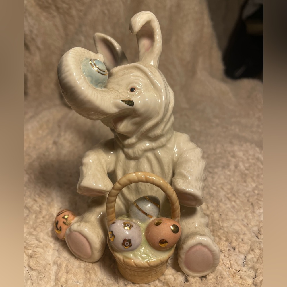 Vintage Lenox Easter Elephant Figurine